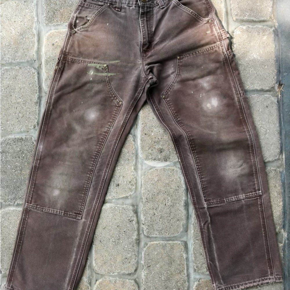 Carhartt Faded Double Knee Brown B136 DKB